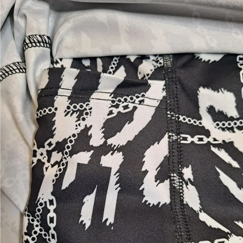 EleVen by Venus Williams Black and White Athletic Wrap Skirt